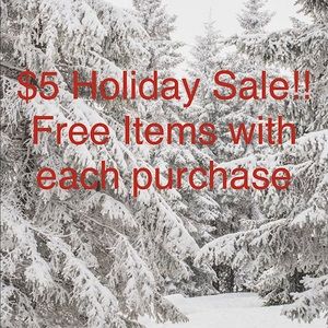 $5 Holiday Sale! Limited time!